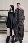 Mutedance 24 Spring/Summer Spliced Skirt MD-MD24SS92-PIN Colorblock PM126